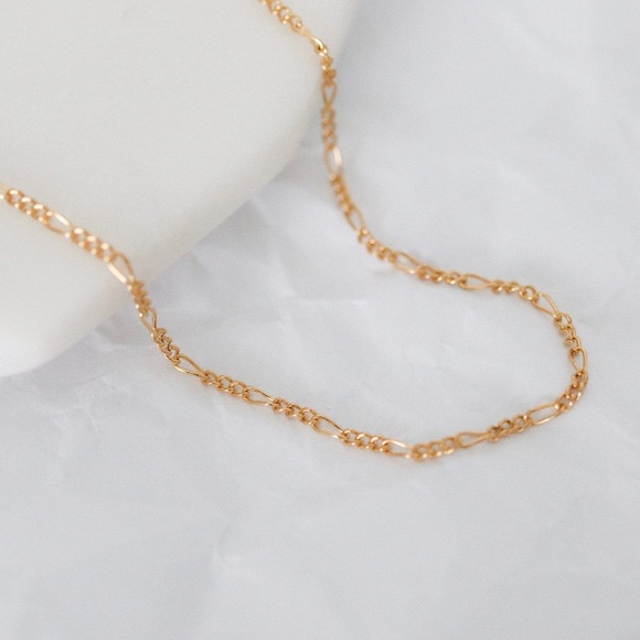444style Jewelry - Baby Figaro Necklace | 24k Gold Filled
